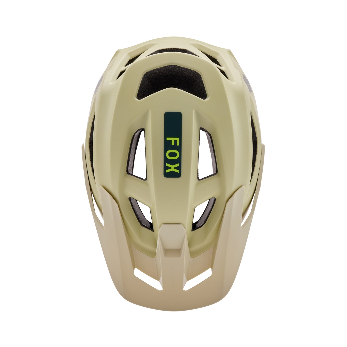 Top view of the FOX Speedframe Helmet showcasing its bold design.