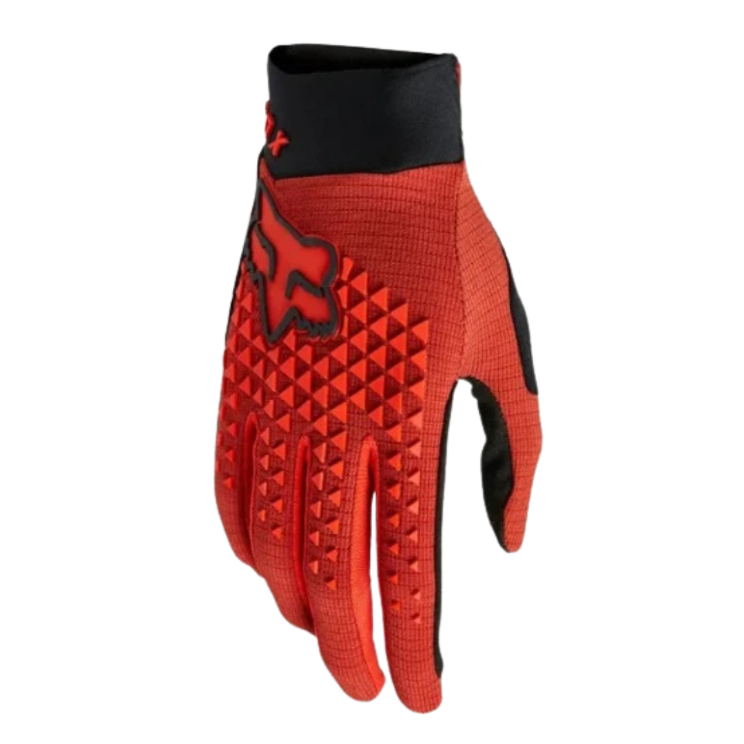 Close-up of the breathable fabric on the FOX Youth Defender Glove.