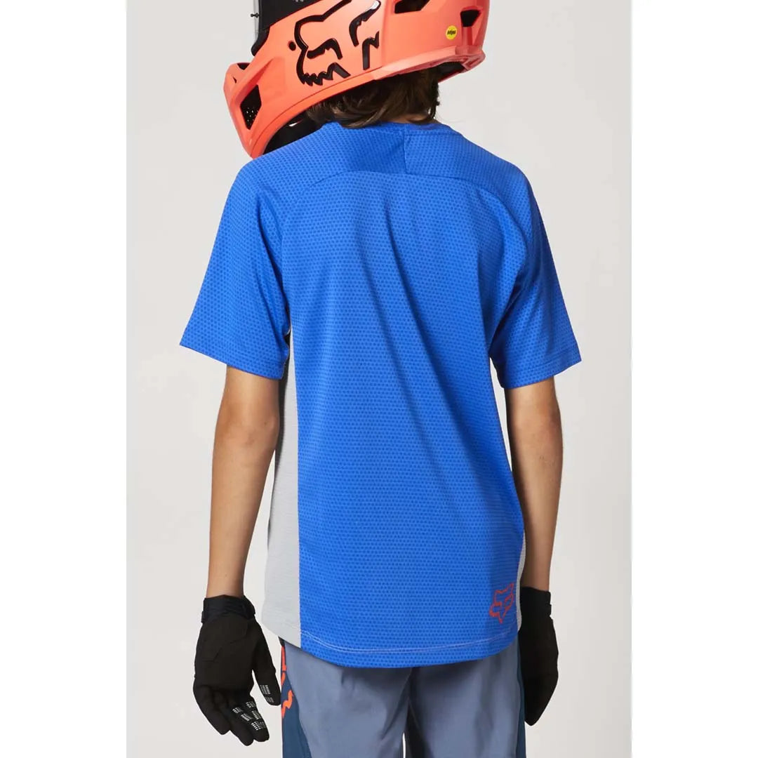 FOX Youth Defend SS Jersey - Steel Grey
