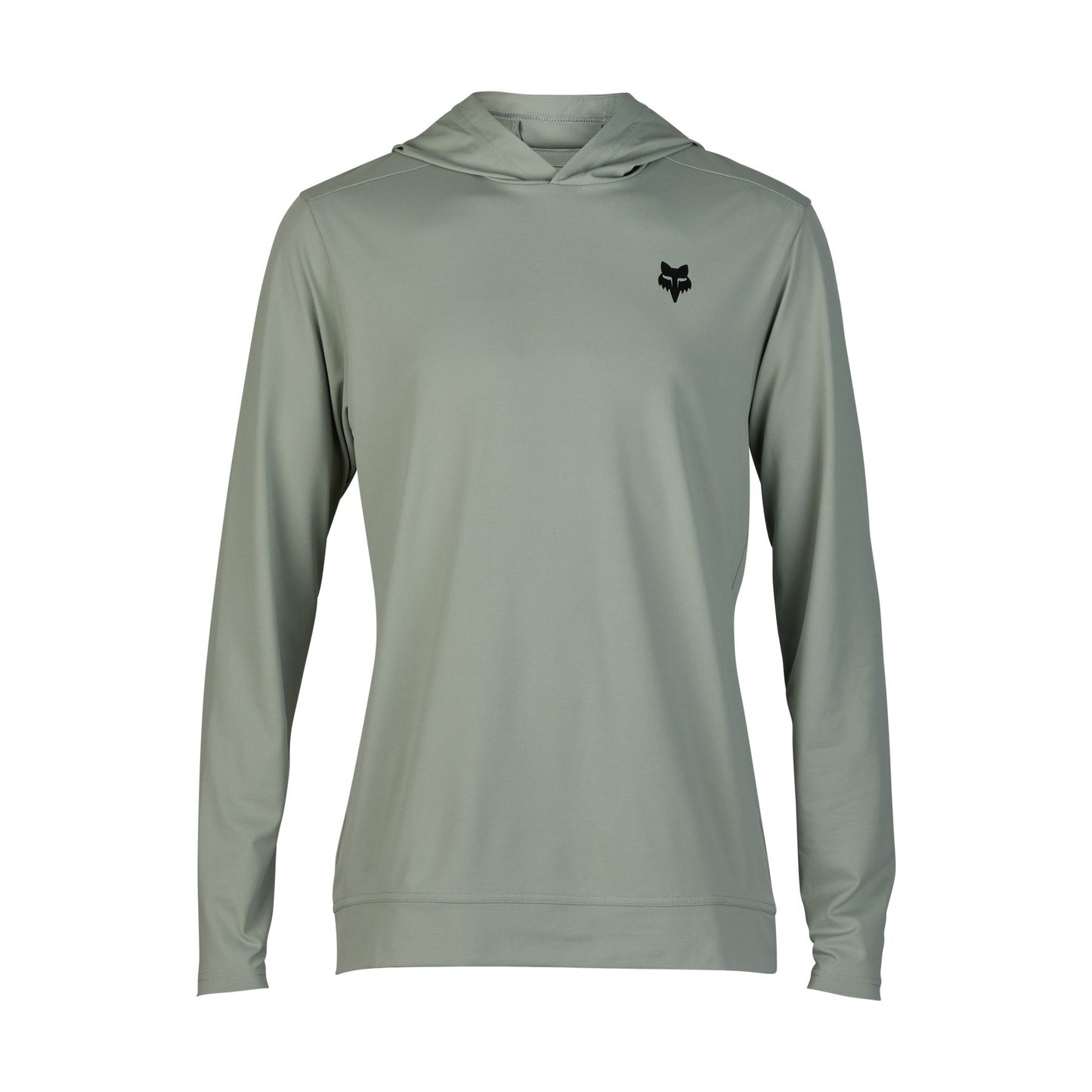 Front view of the FOX Ranger LS Sun Hoodie in Grey Vintage.
