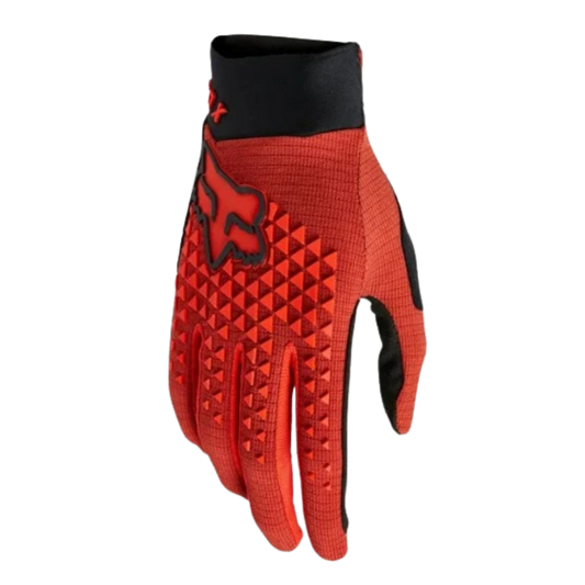 Close-up of the breathable fabric on the FOX Youth Defender Glove.