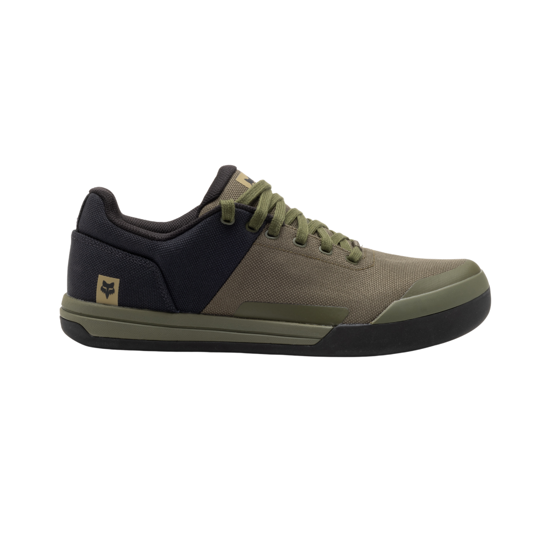 The FOX Union Canvas Shoe Side View Olive Green
