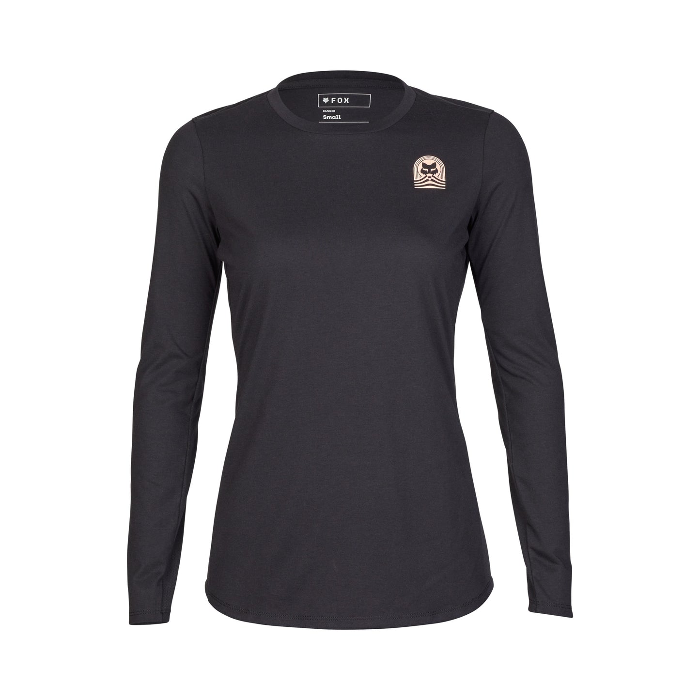 Front view of the FOX Women's Ranger drirelease® LS Jersey showcasing its relaxed fit.